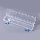 プラスチック収納ボックス  水彩オイルペイントペンシル用ステーショナリーケース  透明  34x8.05x3.4cm CON-WH0068-32-2