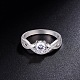 Shegrace 925 anillo de dedo de plata esterlina JR520A-2
