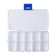 Recipientes de almacenamiento de abalorios de plástico X-CON-R008-01-6