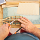 Gorgecraft 5 pièces feuilles de bois de balsa tilleul inachevé feuilles minces pour bricolage artisanat en bois mini maison bateau modèle d'avion WOOD-GF0001-38-6