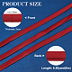 6M Polyester Satin Ribbons OCOR-WH0082-66A-2