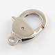 Polished 316L Surgical Stainless Steel Lobster Claw Clasps STAS-R072-20-1