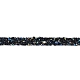 キラキラ樹脂ホットラインストーン（裏面ホットメルト接着剤）  ラインストーントリミング  クリスタルガラスソーイングトリムラインストーンテープ  マスクと衣装のアクセサリー  ブラック  10x2mm DIY-I039-01B-04-4