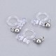 304 Stainless Steel Clip-on Earring Component STAS-L238-081P-1