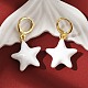 Латунные серьги обруча EJEW-S251-02A-G-2