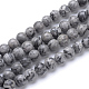 Chapelets de perles en pierre de carte/pierre picasso/picasso jasper naturelles  G-R345-6mm-41-1