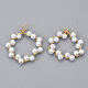 Colgantes de perlas de imitación de plástico abs X-KK-N235-014-3