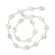 Guscio bianco naturale madreperla perle di conchiglia BSHE-B005-11-2