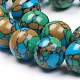 Chapelets de perles en turquoise synthétique TURQ-G832-04-8mm-3