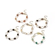 Bracelet en perles d'agate rayée naturelle/agate rubanée BJEW-JB08613-1