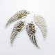 Antique Silver Plated Alloy Wing Big Pendants ALRI-N019-06-3