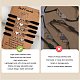 5Pcs 5 Style Stainless Steel Heart Link Bracelets Set BJEW-SW00106-04-3