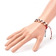 Set di bracciali con perline intrecciate con cordino di nylon regolabile unisex BJEW-JB06330-3
