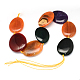 Dyed Natural Agate Oval Bead Strands G-Q940-09J-2