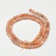 Round Natural Sunstone Beads Strands G-I176-09-4mm-2