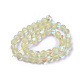 Chapelets de perles en pierre de lune synthétique G-F142-8mm-14-2