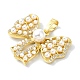 Подвески из кубического циркония с покрытием из латуни KK-M282-28G-2