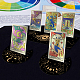 4 soporte para cartas de tarot de madera de 4 estilos. DJEW-WH0041-010-5