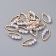 Real 18K Gold Plated Brass Linking Rings KK-L180-101A-G-1