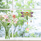 SUNNYCLUE 2 Sets DIY Butterfly Diamond Rhinestone Painting SunCatcher Kit Dragonfly Window Hanging Ornament Crystal Chandelier Sun Catcher Wind Chime Charm Pendants for Home Garden Ornament Crafts DIY-SC0016-81-5