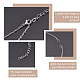 Unicraftale 12Pcs 304 Stainless Steel Box Chains/Venice Chains Bracelets Making MAK-UN0001-18-6