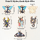 Sunnyclue 20 pièces 5 pendentifs en alliage d'émail de série d'insecte de style ENAM-SC0004-71-2