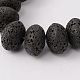 Brins de perles de roche de lave synthétique G-N0092-18-1