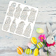 FINGERINSPIRE Easter Painting Stencil 30x30cm 8 Styles Gnome Elf Stencil Template Easter Dwarf Stencil Plastic Bunny Egg Carrot Pattern Painting Stencil Reusable Stencil for Easter Decor DIY-WH0383-0020-3