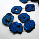 Plated Druzy Geode Crystal Agate Beads Strands G-F095-02-2