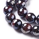 Electroplated Natural Tiger Eye Beads Strands G-F660-02-10mm-3
