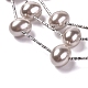 Многослойные ожерелья с гальваническими бусами-ракушками NJEW-G329-01A-2