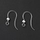 Crochets de boucle d'oreille en résine transparente RESI-G050-01S-2