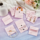 NBEADS 12 Pcs Velvet Jewelry Pouches with Snap Button TP-NB0001-41A-01-5