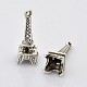 Antique Silver Tone Tibetan Style Eiffel Tower Charm Pendants for Bracelet Making X-EA9450Y-NF-1
