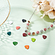 DICOSMETIC 44Pcs 11 Colors Stainless Steel Heart Shape Enamel Charms Colorful Metal Heart Charms Mini Heart Beads Enamel Charms for Bracelet Necklace Jewelry Making，Hole：1.5mm STAS-DC0003-84-3