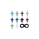 Kit de fabrication de collier pendentif croix unicraftale DIY-UN0003-74-8