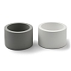 Fingerinspire 2pcs 2 couleurs tasses de bougie en ciment AJEW-FG0001-93A-1