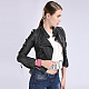 Unisex Fashion Leather Cord Alloy Studded Bracelets BJEW-BB15511-E-5