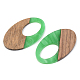 Ciondoli in resina opaca e legno di noce RESI-S389-005A-C03-2