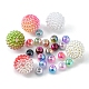 2490 Uds. 15 cuentas de perlas de imitación acrílicas y plástico abs arcoíris de estilo OACR-FS0001-25-4