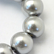 Backen gemalt pearlized Glasperlen runden Perle Stränge HY-Q330-8mm-34-3