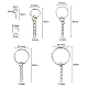 300 шт. 6 стильных застежки для ключей IFIN-YW0001-22-3