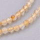Natural Gold Rutilated Quartz Beads Strands G-F568-122-2mm-3