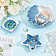 1 Pc Starfish Jewelry Dish Tray with Lid AJEW-GO0001-32-4