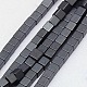 Electroplate Non-magnetic Synthetic Hematite Beads Strands G-J170B-2x2mm-03-1