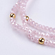 Glass Multi-strand Bracelets BJEW-I237-01C-2