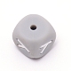Silikon-Alphabet-Perlen für die Herstellung von Armbändern oder Halsketten SIL-TAC001-01A-Y-2