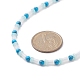 Fungo di vetro e collane di perle di pietre preziose naturali miste NJEW-JN04286-3