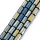 Electroplate Frosted Glass Beads Strands EGLA-T008-026-2
