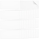 PVCタグ棚ラベルホルダー  店舗用値札仕切りメーカー  スーパーマーケット  図書館  オフィスディスプレイ  透明  6x3x0.025cm FIND-WH0038-08-1